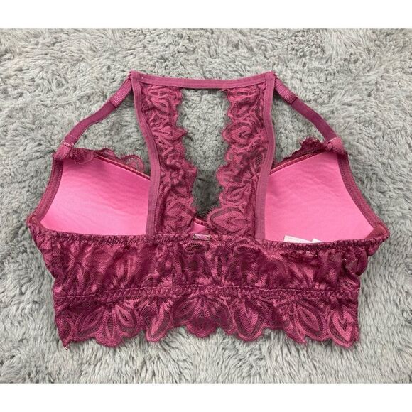 Pink Victoria’s Secret lace mauve date lightly lined bralette - Picture 2 of 4
